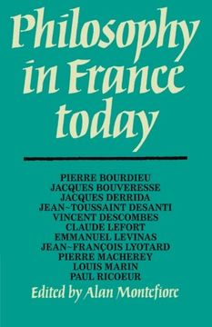 portada Philosophy in France Today (en Inglés)