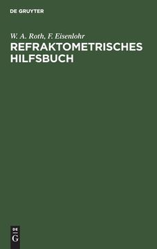 portada Refraktometrisches Hilfsbuch (German Edition) [Hardcover ] (en Alemán)