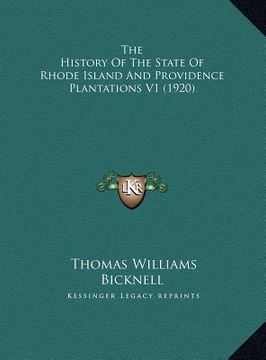 portada the history of the state of rhode island and providence plantations v1 (1920) (in English)