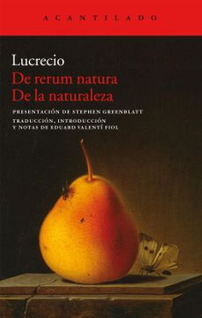 portada De Rerum Natura = de la Naturaleza