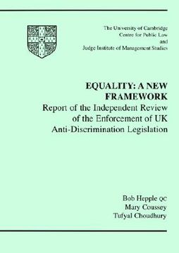 portada equality: a new framework: report of the independent review of the enforcemen (en Inglés)