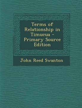 portada Terms of Relationship in Timucua