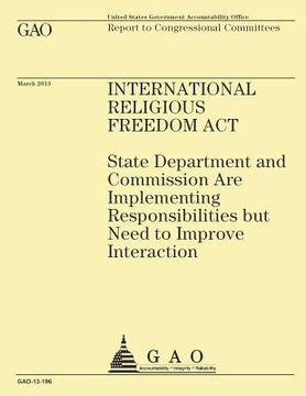 portada Report to Congressional Committees: International Religious Freedom Act (in English)