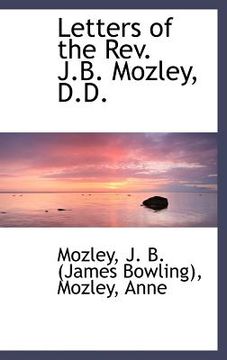 portada letters of the rev. j.b. mozley, d.d.