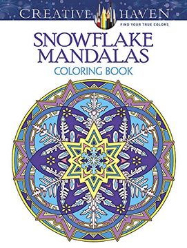 portada Creative Haven Snowflake Mandalas Coloring Book (Adult Coloring) (in English)