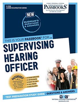 portada Supervising Hearing Officer (Career Examination) (en Inglés)