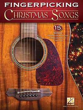 portada Fingerpicking Christmas Songs: 15 Songs Arranged for Solo Guitar in Standard Notation & tab (Fingerpicking Guitar) (en Inglés)