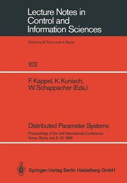 portada distributed parameter systems: proceedings of the 3rd international conference vorau, styria, july 6-12, 1986 (in English)