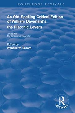 portada An William Davenant’S the Platonic Lovers (Routledge Revivals) (en Inglés)