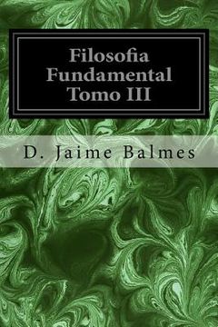 portada Filosofia Fundamental Tomo III (in Spanish)