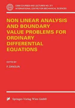 portada non linear analysis and boundary value problems for ordinary differential equations
