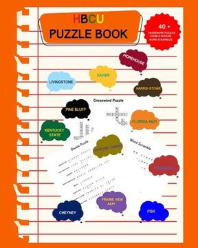 portada HBCU Puzzle Book: Crosswords, Puzzles & Word Scrambles (en Inglés)