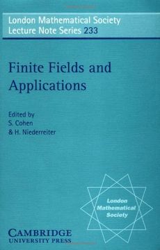 portada Finite Fields and Applications Paperback: Proceedings of the Third International Conference, Glasgow, July 1995 (London Mathematical Society Lecture Note Series) 