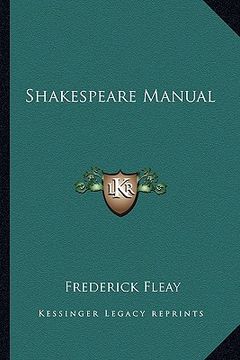portada shakespeare manual (en Inglés)