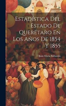 portada Estadística del Estado de Querétaro en los Años de 1854 y 1855