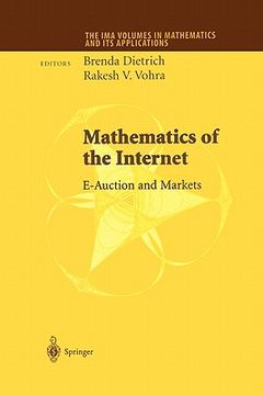 portada mathematics of the internet: e-auction and markets (in English)