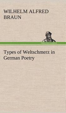 portada types of weltschmerz in german poetry (en Inglés)