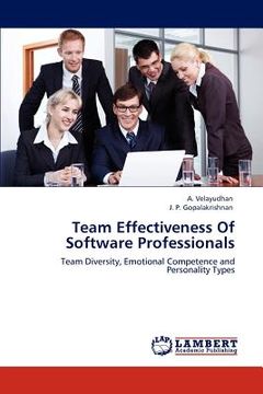 portada team effectiveness of software professionals (en Inglés)