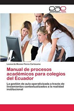portada Manual de Procesos Académicos Para Colegios del Ecuador