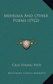 portada mihrima and other poems (1922) (en Inglés)