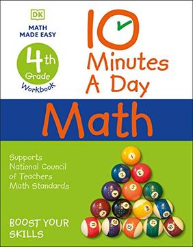 portada 10 Minutes a day Math, 4th Grade (en Inglés)