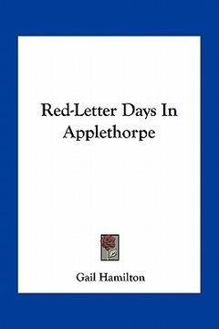 portada red-letter days in applethorpe (en Inglés)