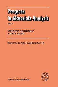 portada progress in materials analysis: vol. 1: proceedings of the 11th colloquium on metallurgical analysis, institute for analytical chemistry, technical un