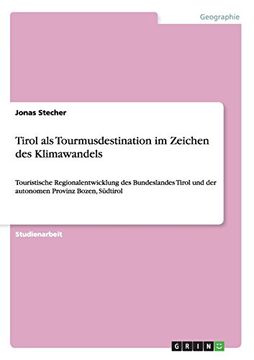 portada Tirol als Tourmusdestination im Zeichen des Klimawandels (German Edition)