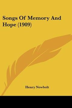 portada songs of memory and hope (1909) (en Inglés)