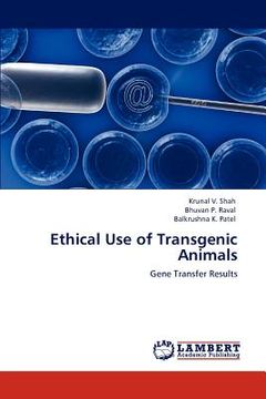 portada ethical use of transgenic animals (en Inglés)