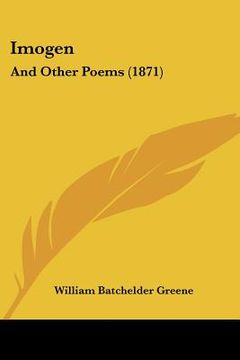portada imogen: and other poems (1871) (en Inglés)