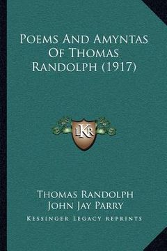 portada poems and amyntas of thomas randolph (1917) (en Inglés)