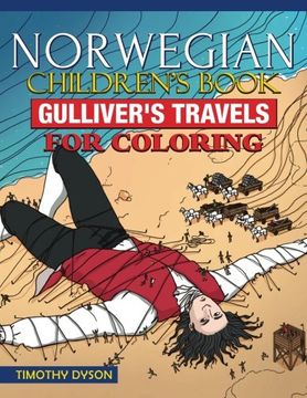 portada Norwegian Children's Book: Gulliver's Travels for Coloring