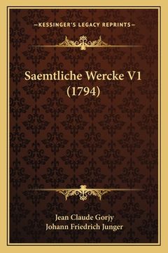 portada Saemtliche Wercke V1 (1794) (en Alemán)