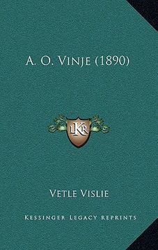 portada A. O. Vinje (1890) (en Noruego)