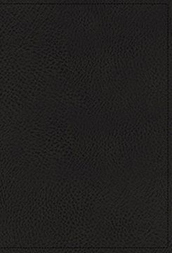 portada Nkjv, Single-Column Reference Bible, Premium Goatskin Leather, Black, Premier Collection, Comfort Print (in English)
