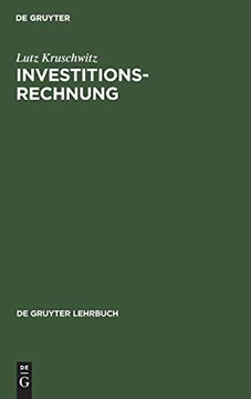 portada Investitionsrechnung (de Gruyter Lehrbuch) (en Alemán)