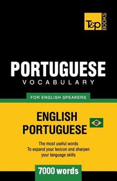 portada Portuguese vocabulary for English speakers - English-Portuguese - 7000 words: Brazilian Portuguese (in English)