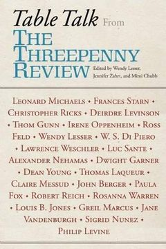 portada Table Talk: From the Threepenny Review (en Inglés)