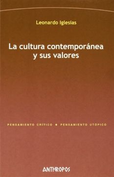 portada Cultura Contemporanea y sus Valores, la