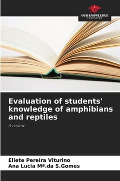 portada Evaluation of students' knowledge of amphibians and reptiles (en Inglés)