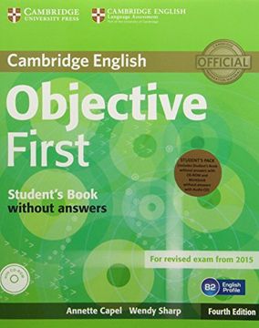portada Objective First Student's Pack (Student's Book Without Answers , Workbook Without Answers with Audio CD) [With CDROM]