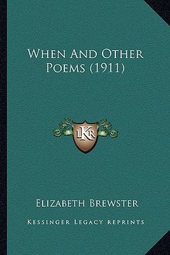 portada when and other poems (1911) (in English)