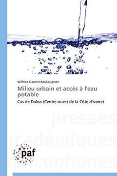 portada Milieu urbain et accès à l'eau potable