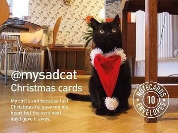 portada My Sad Cat Christmas Cards