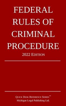 portada Federal Rules of Criminal Procedure; 2022 Edition (en Inglés)