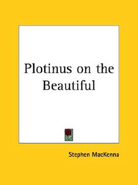 portada plotinus on the beautiful