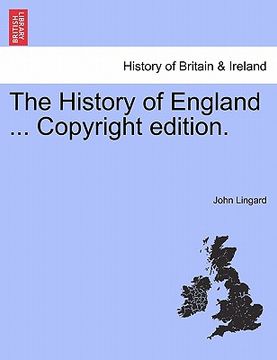 portada the history of england ... copyright edition. (in English)
