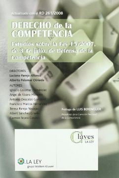 portada Derecho de la competencia: estudios sobre la Ley 15/2007, de 3 de julio, de defensa de la competencia