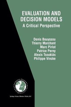 portada Evaluation and Decision Models: A Critical Perspective (en Inglés)